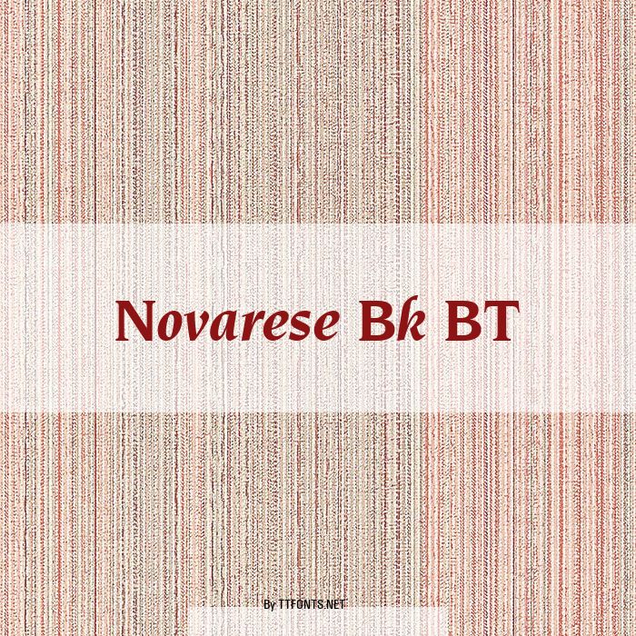 Novarese Bk BT example